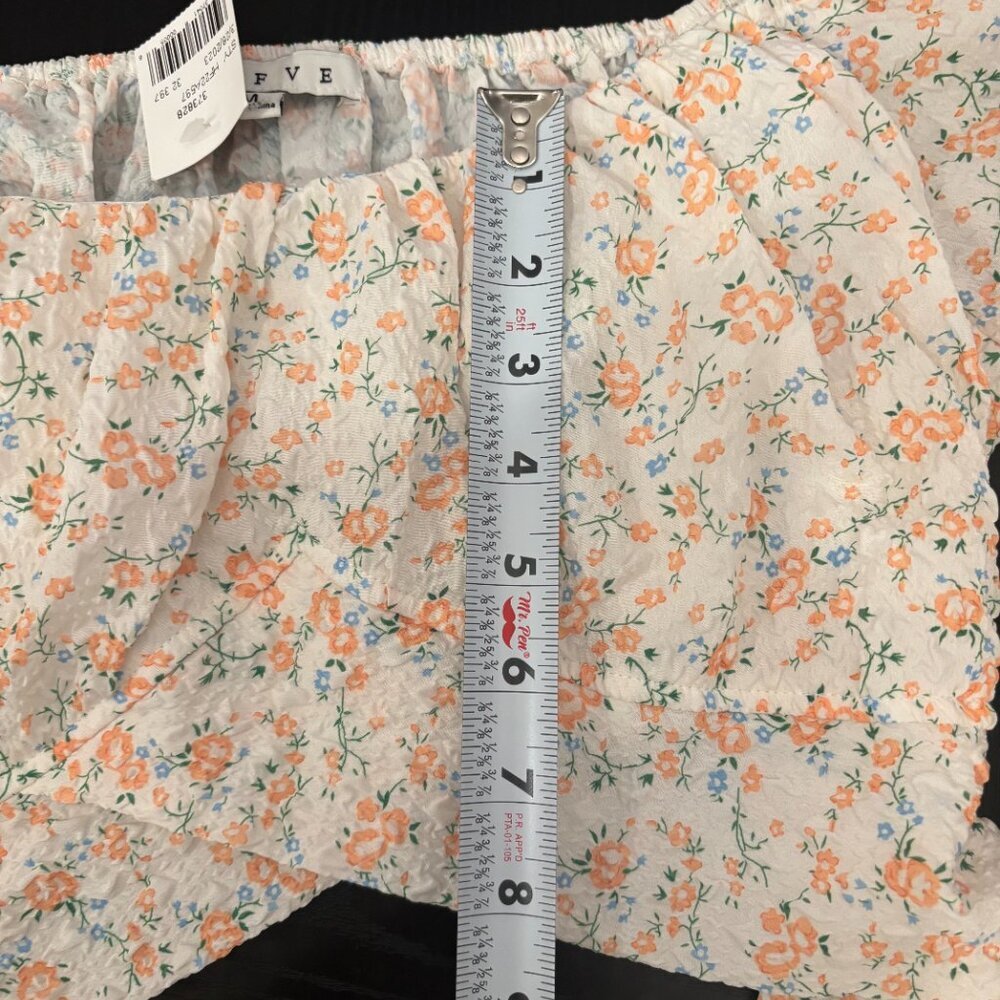 HYFVE Floral Blouse in Orange and Cream - Picture 9 of 10